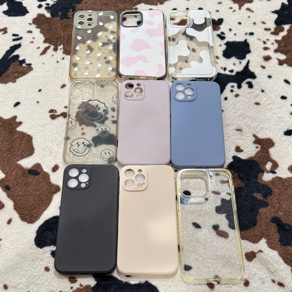 Amazon Phone Case Set - Black, Cream, Blue, Pink Iphone